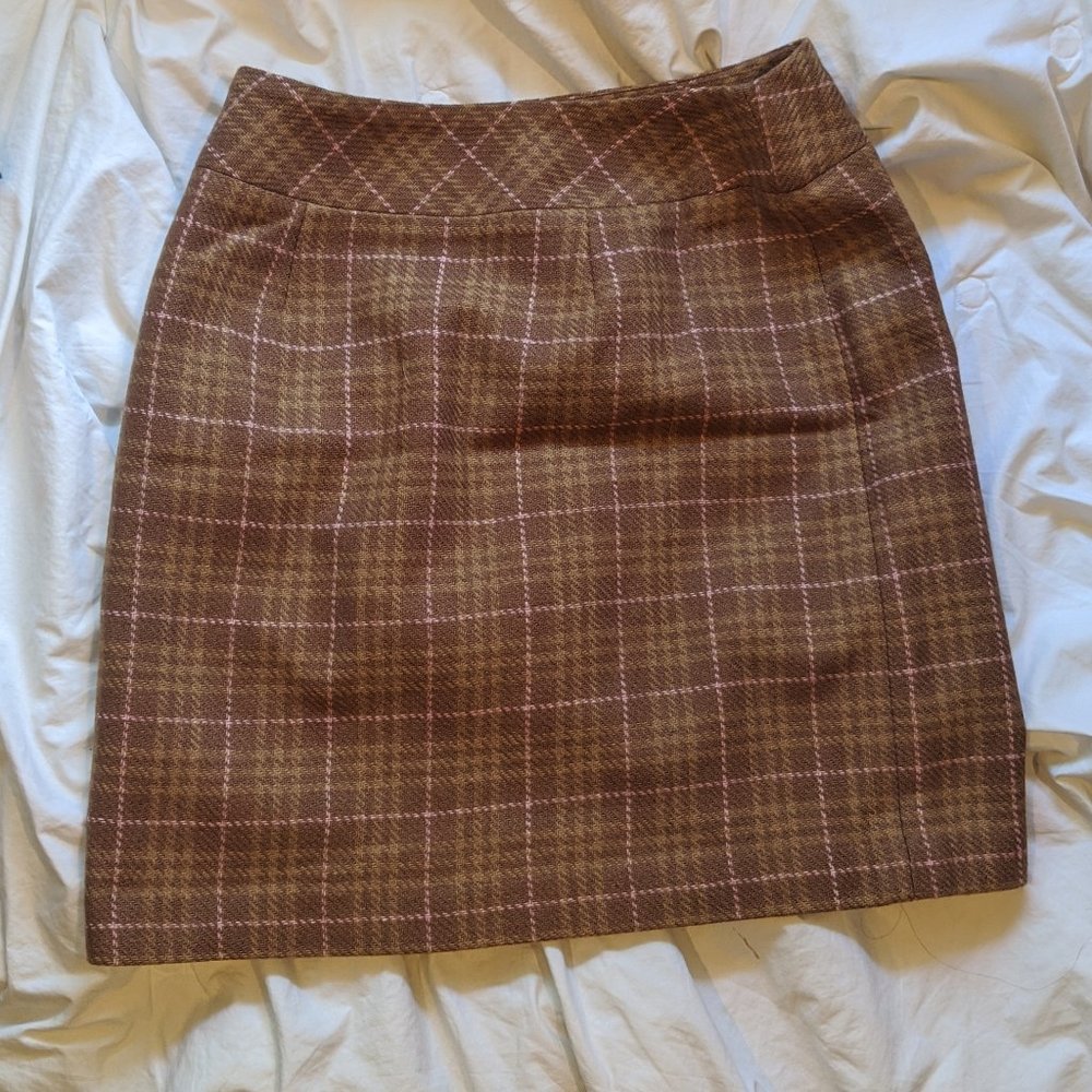 LOFT Plaid Skirt Size 2